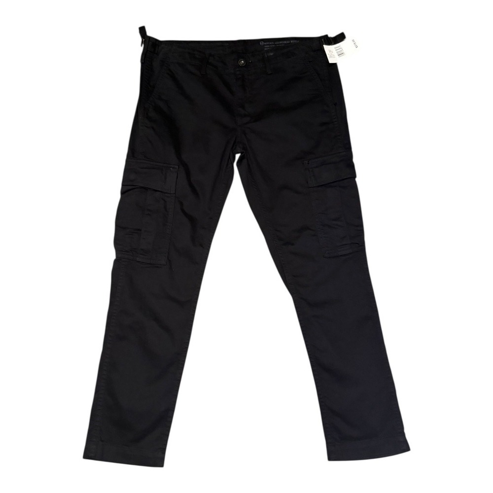 AG Adriano Goldschmied Supply Cargo Capri Boyfriend Black Military Twill 4 (27)